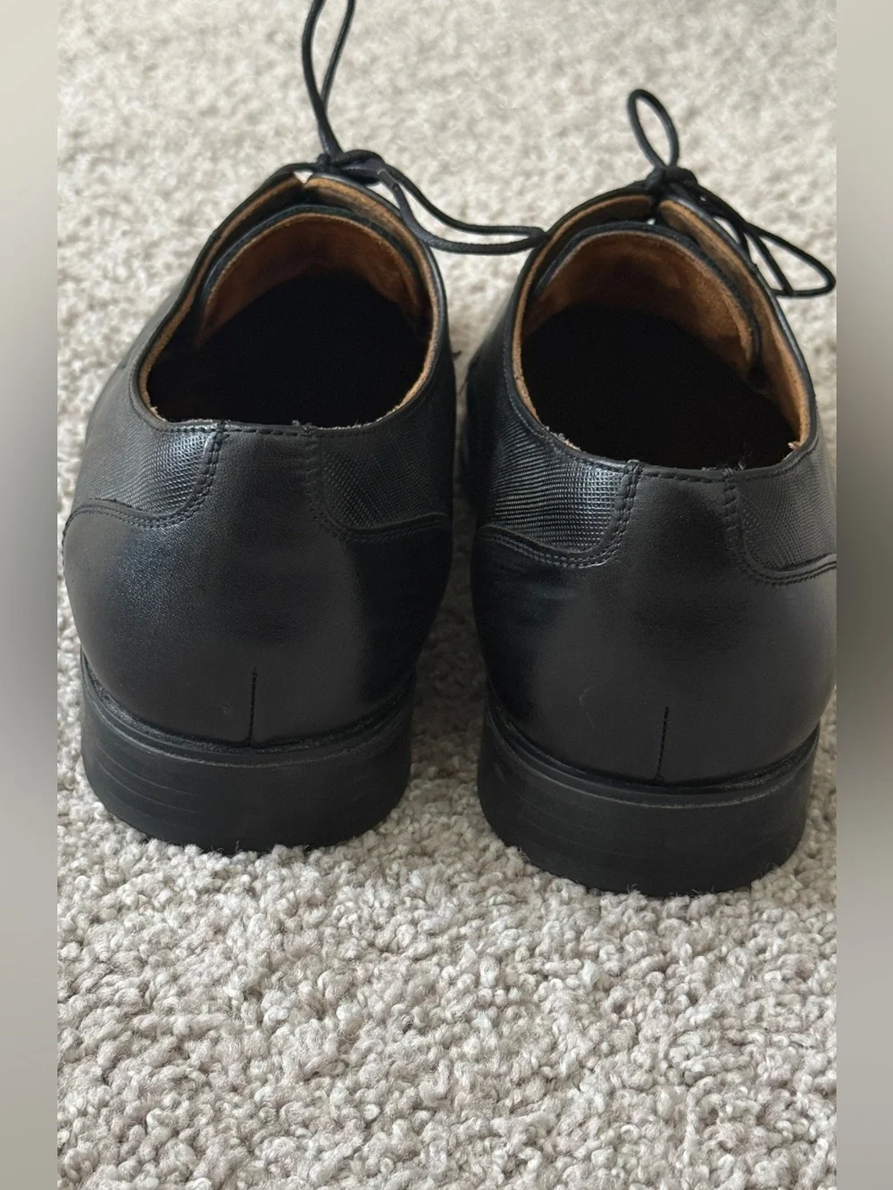 Florsheim Black Leather Derby Shoes